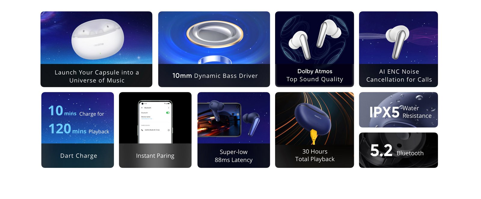 Original Realme Buds Air 3 Neo True Wireless Earphones