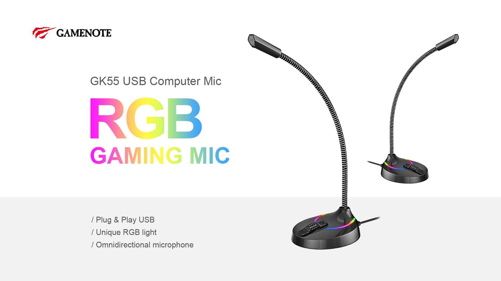 Original Havit GK55 RGB Gaming Desk Microphone Original Havit GK55 RGB Gaming Desk Microphone