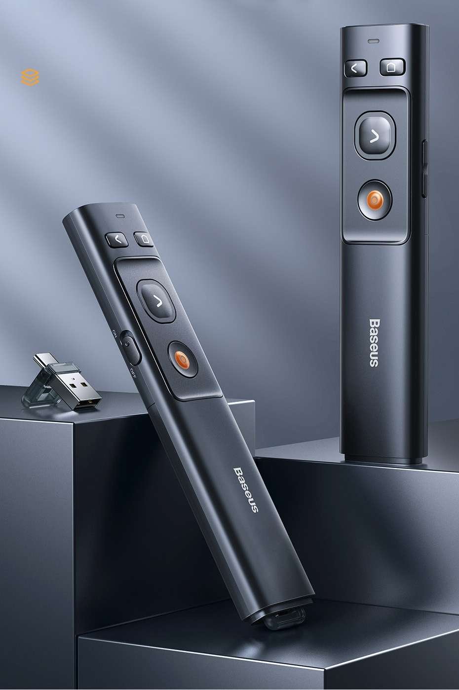 Baseus Orange Dot Wireless Presenter 5