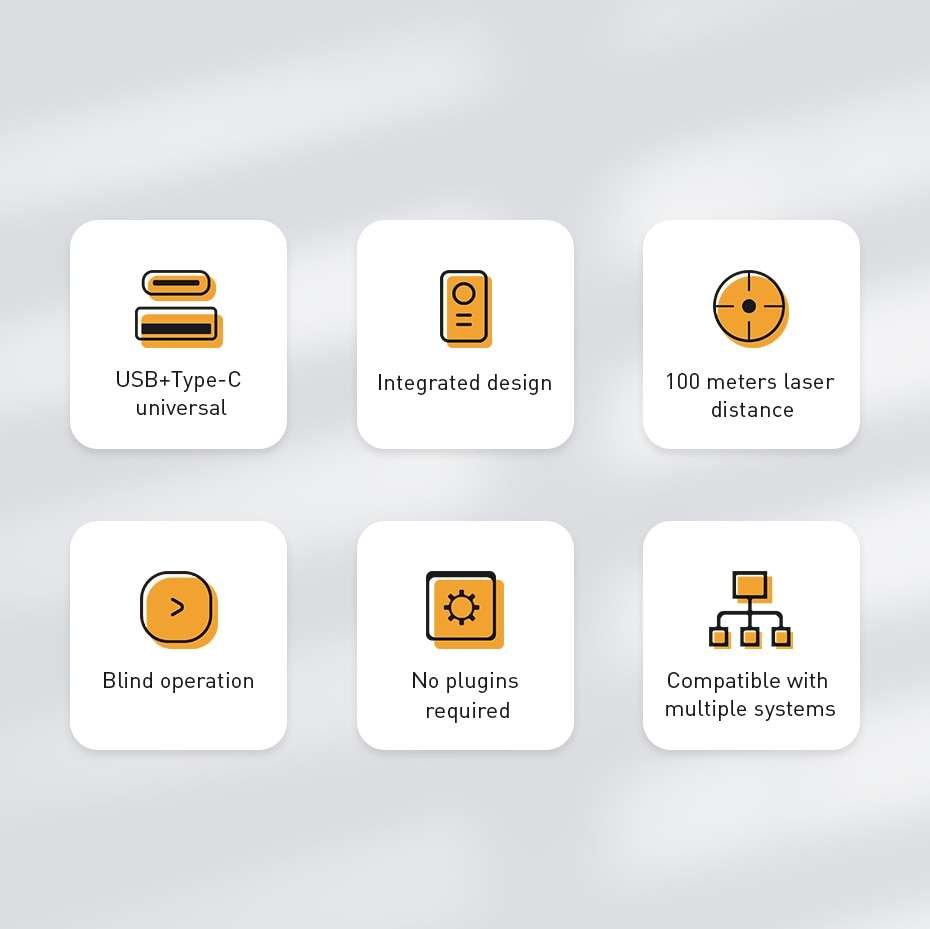 Baseus Orange Dot Wireless Presenter 6