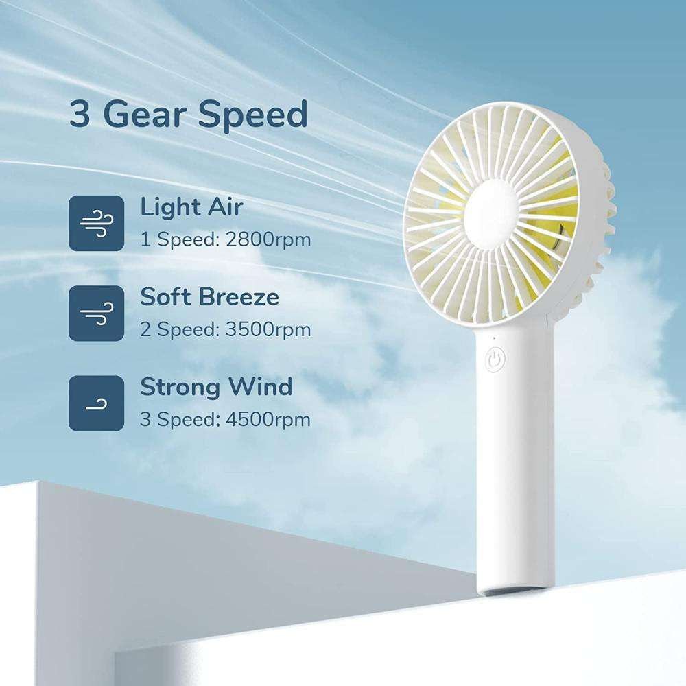 Original JISULIFE FA21 Handheld Fan Portable Small Fan with 3 Speeds Original JISULIFE FA21 Handheld Fan Portable Small Fan with 3 Speeds