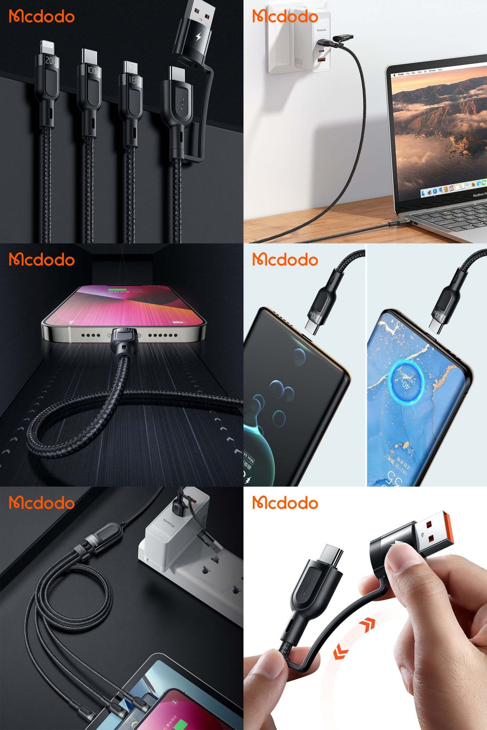 Mcdodo Ca 8800 2 In 3 100w Fast Charging Cable (1)