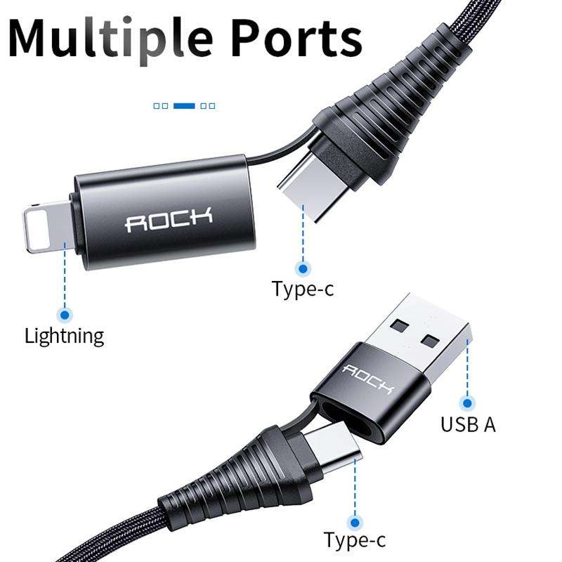 Rock R12 Multi Function 4 In 1 Pd Fast Charge Sync Cable (5)