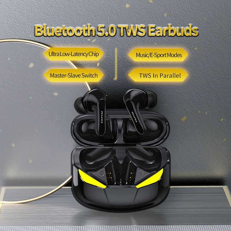 Original AWEI T35 Gaming Earbuds TWS bluetooth Original AWEI T35 Gaming Earbuds TWS bluetooth