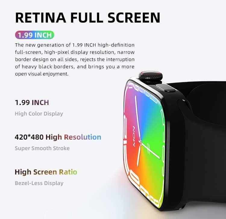 Original HW8 Max SmartWatch 1.99 inch Display