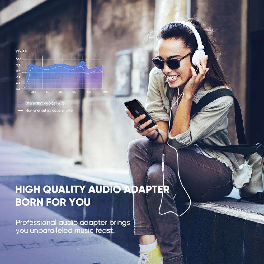 Ugreen Lightning to 3.5mm Jack Headphones Adapter (Apple MFi Certified) 3 Ugreen Lightning to 3.5mm Headset Adapter