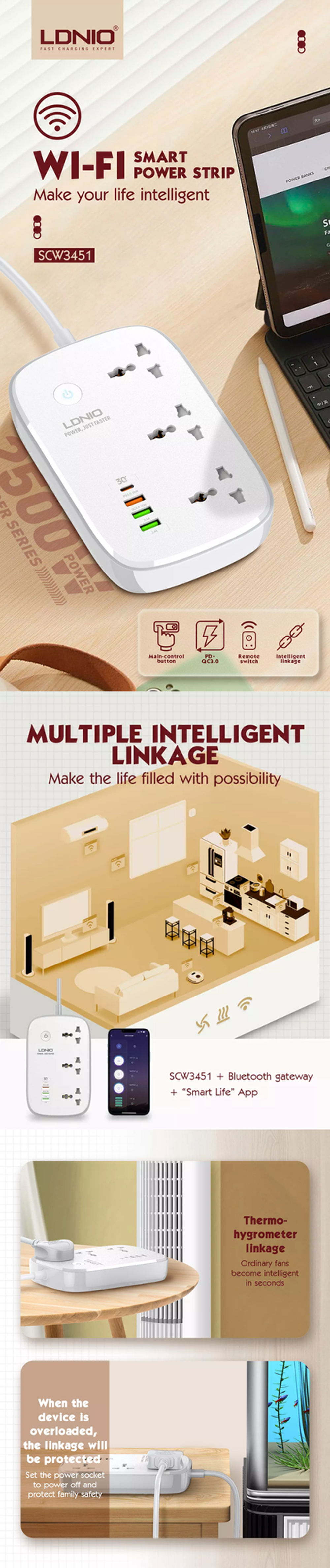 LDNIO-SCW3451-WIFI-Smart-Universal-Power-Socket-5 LDNIO SCW3451 WIFI Smart Universal Power Socket 5