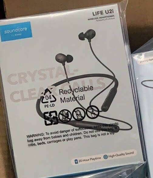 Original Anker Soundcore Life U2i Wireless Headphones – Black Original Anker Soundcore Life U2i Wireless Headphones – Black