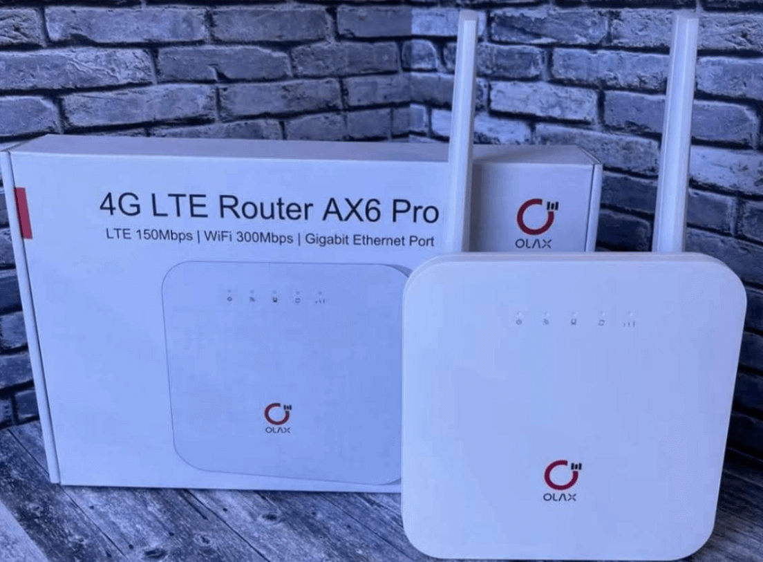 OLAX AX6 Pro 4G LTE Router Modem WiFi With Sim Card Slot (4000mah)