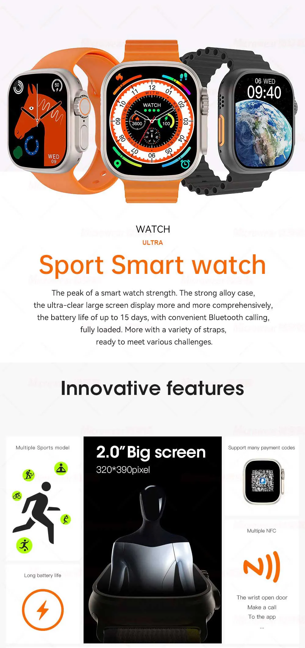 Microwear W68 Smartwatch (3)