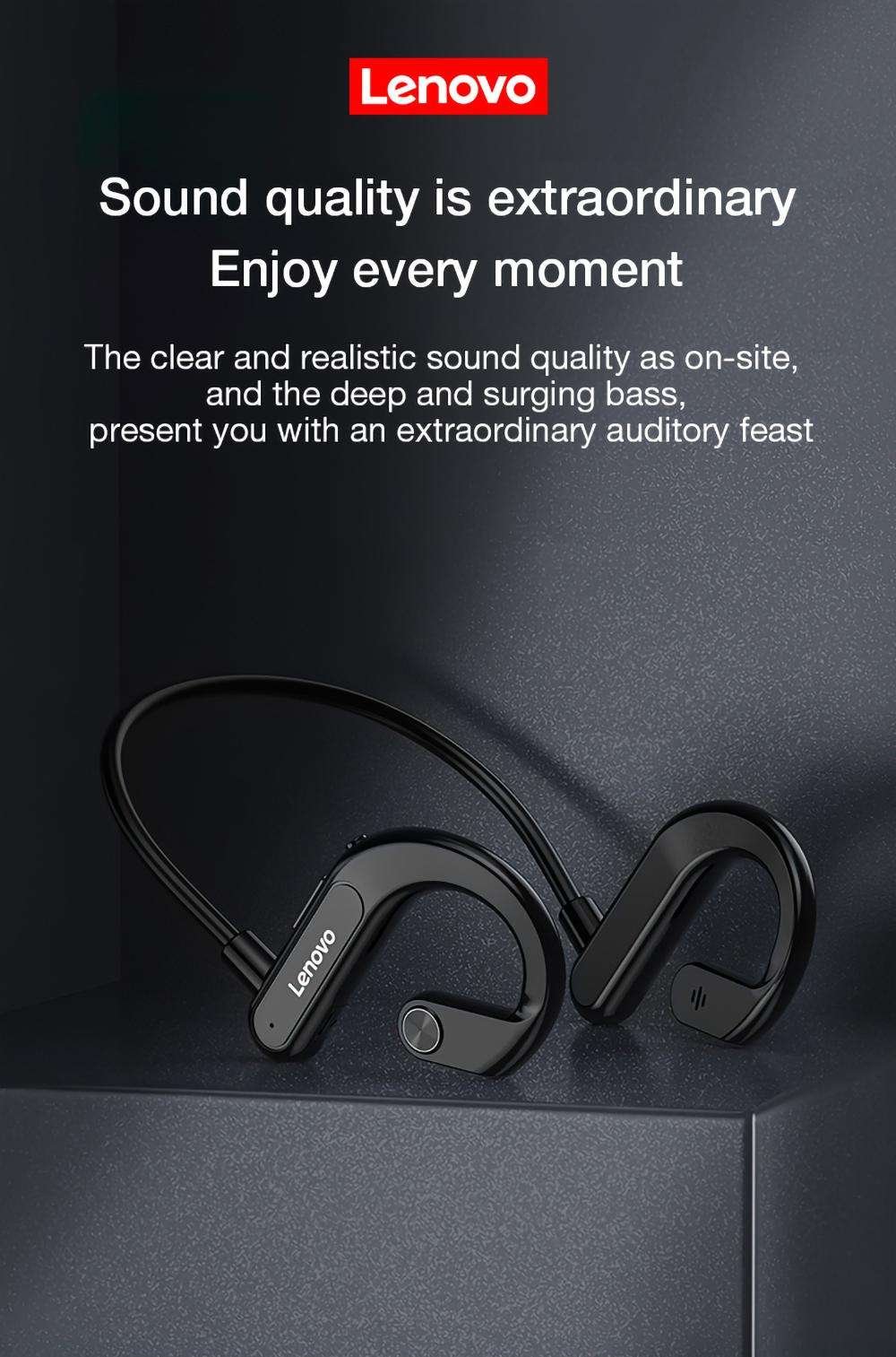 Original Thinkplus Lenovo X3 Wireless Bluetooth Neckband Air Conduction Sport Headphone