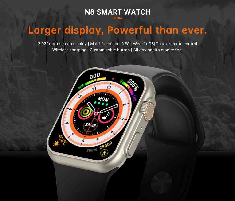 Original N8 Ultra Smart Watch Heart Rate Sensor Watch for Men Women Original N8 Ultra Smart Watch Heart Rate Sensor Watch for Men Women