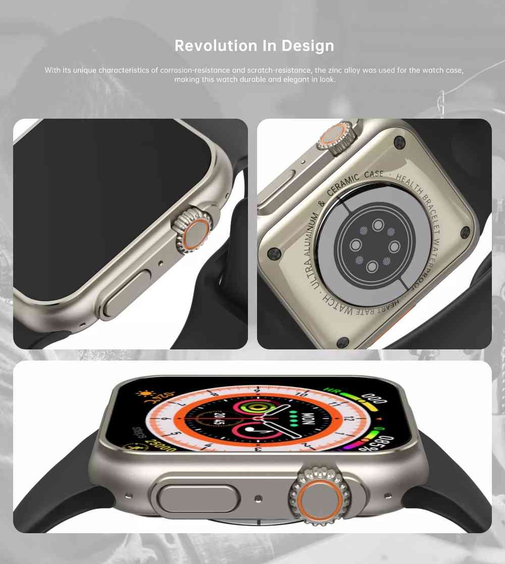 Original N8 Ultra Smart Watch Heart Rate Sensor Watch for Men Women Original N8 Ultra Smart Watch Heart Rate Sensor Watch for Men Women