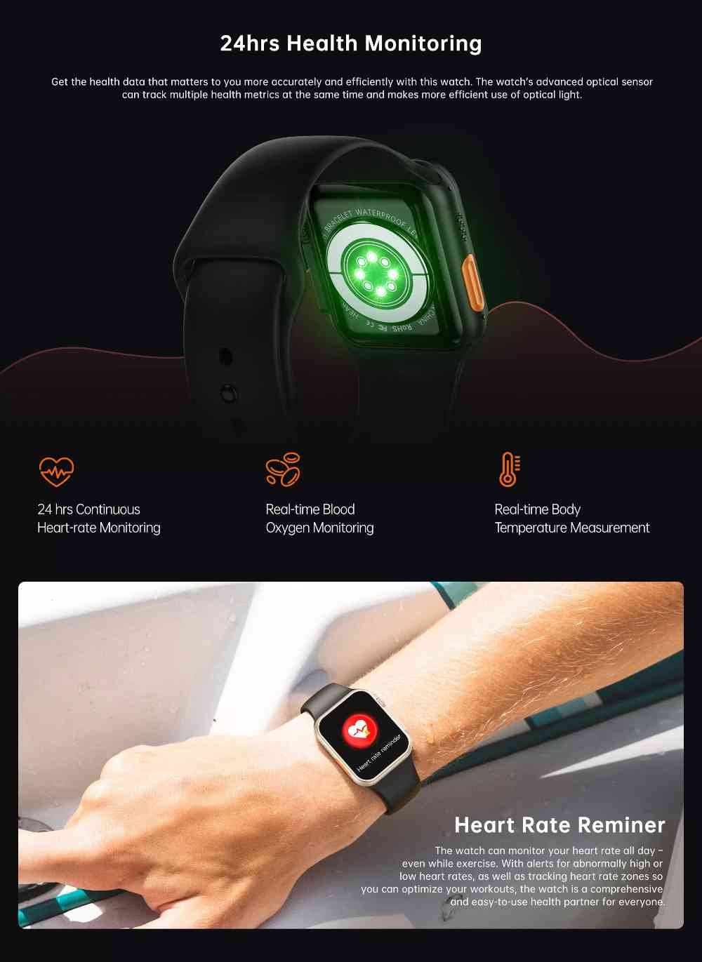 Original N8 Ultra Smart Watch Heart Rate Sensor Watch for Men Women Original N8 Ultra Smart Watch Heart Rate Sensor Watch for Men Women