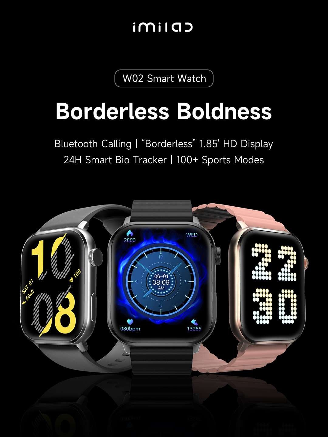 Original IMILAB W02 Bluetooth Calling Smart Watch