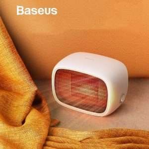 Original Baseus Electric Heater for Home Fan Mini Desktop Warmer Portable PTC Ceramic Fast Heat Handy Warmer Heater Fan Baseus Warm Little White Fan Heater