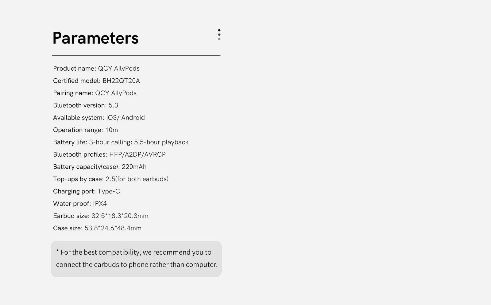 Original QCY T20 AilyPods Bluetooth 5.3 Wireless Earphones Original QCY T20 AilyPods Bluetooth 5.3 Wireless Earphones