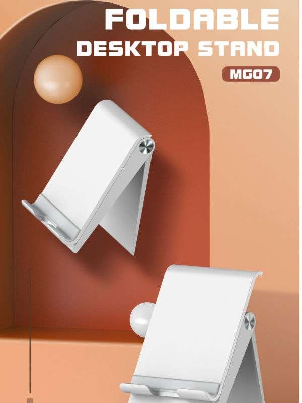 Original LDNIO MG07 Universal Adjustable Foldable Portable Lazy Mobile Phone Holder ABS Phone Stand For Iphone For Samsung For Xiaomi LDNIO ABS+PC Stability PHONE HOLDER Desktop Holder supplier