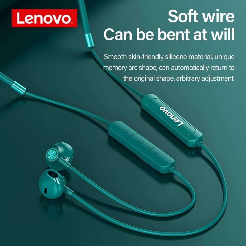 Original Lenovo SH1 Wireless Earphone BT 5.0 Headset IPX5 Waterproof Magnetic Neckband Earbuds Sport Headphones With Mic