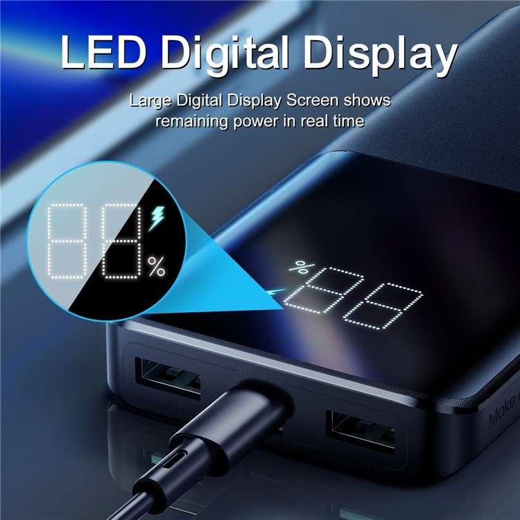 Original JOYROOM JR-QP191 10000mAh LED Display Monitoring Power Bank 22.5W
