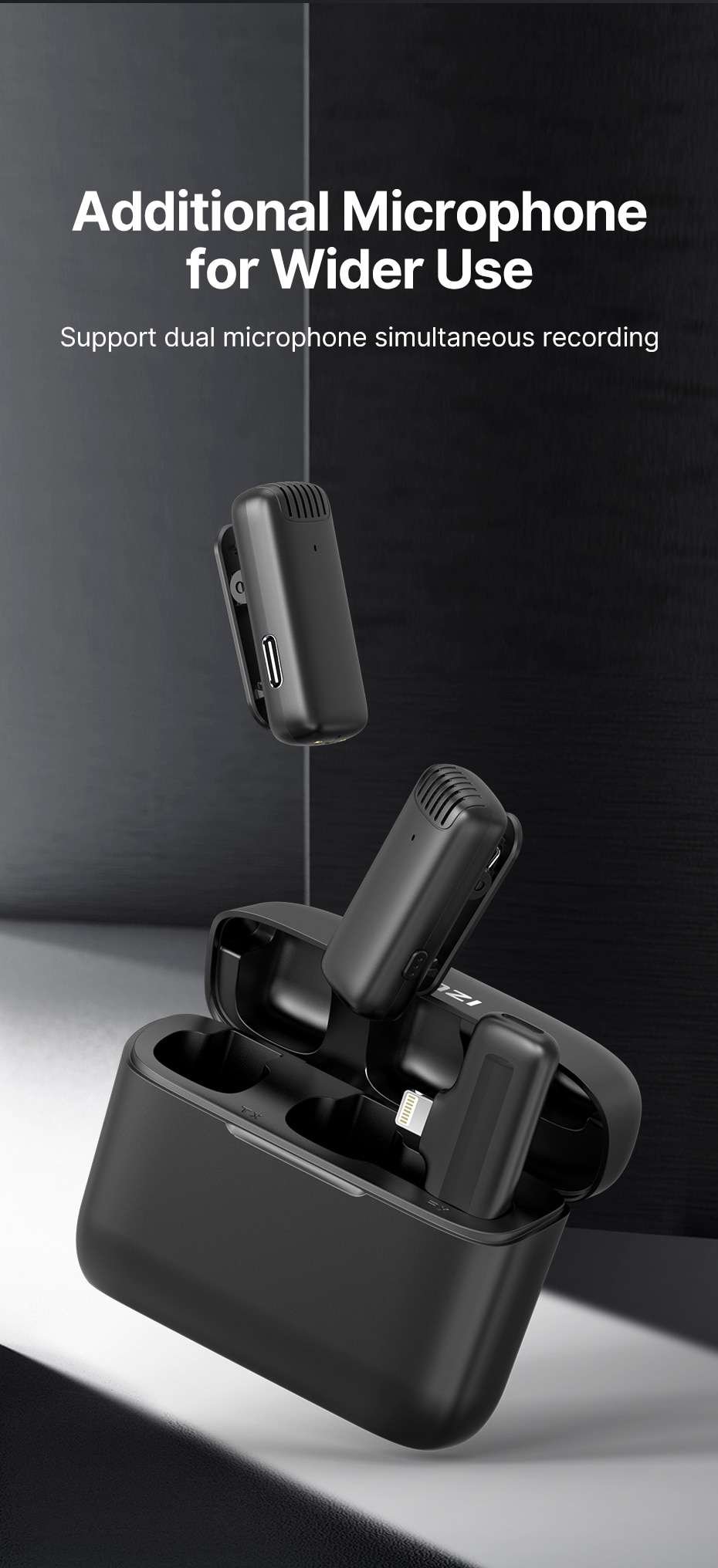 Original Ulanzi J12 Wireless Lavalier Microphone System