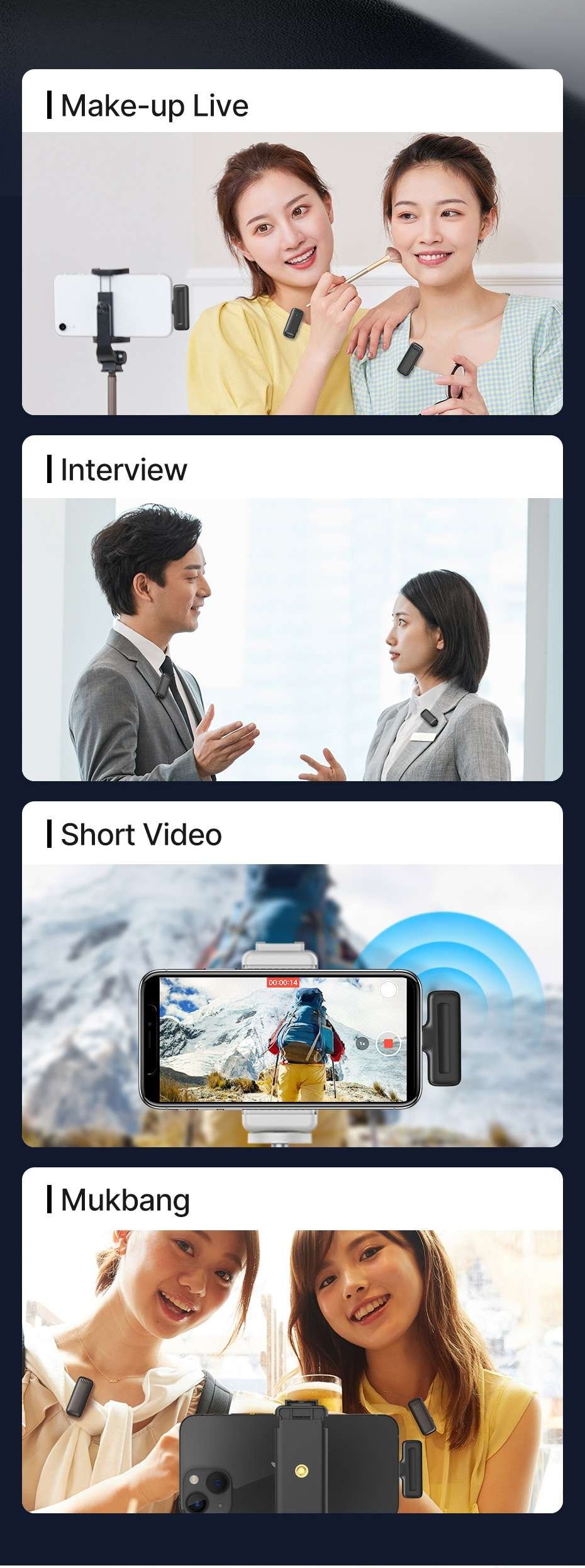 Original Ulanzi J12 Wireless Lavalier Microphone System