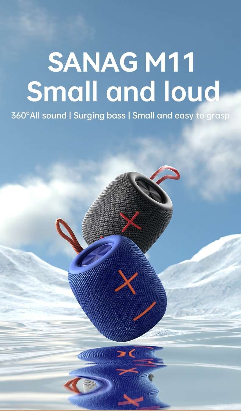 Original Sanag M11 IPX7 Waterproof Outdoor Portable Mini Bluetooth Speaker