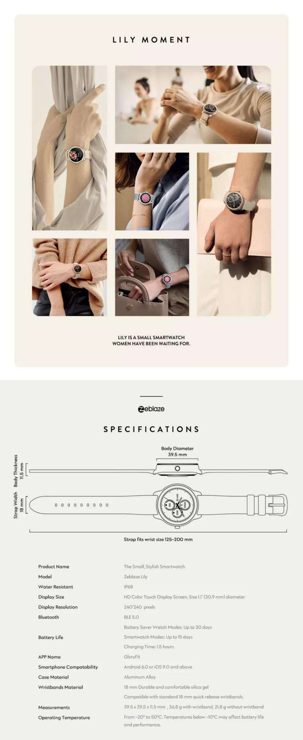 Zeblaze Lily Women Smart Watch (3)