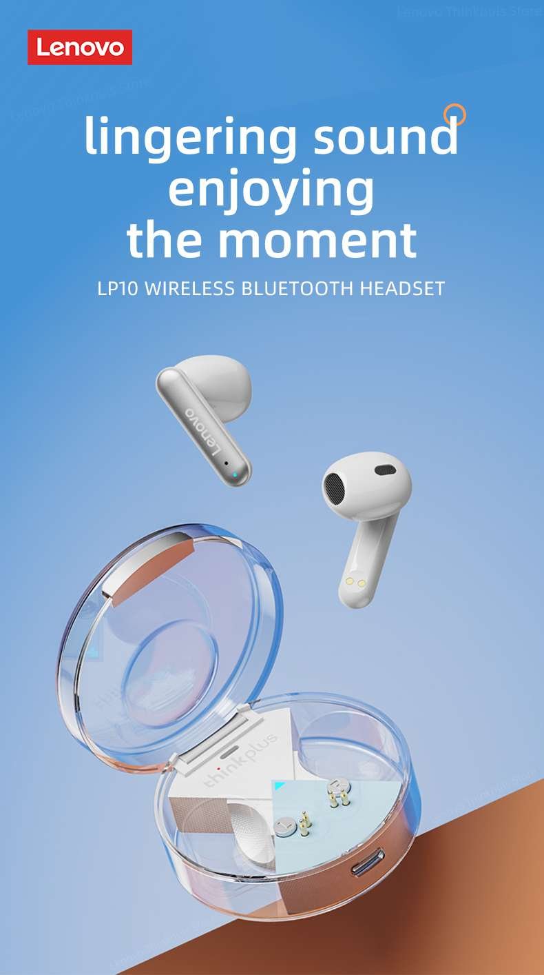 Original Lenovo LP10 TWS Bluetooth Wireless Headphones Stereo Earbuds Sports Waterproof Hi-Fi Game Music Noise Cancelling Headphones Original Lenovo LP10 TWS Bluetooth Wireless Headphones Stereo Earbuds Sports Waterproof Hi-Fi Game Music Noise Cancelling Headphones