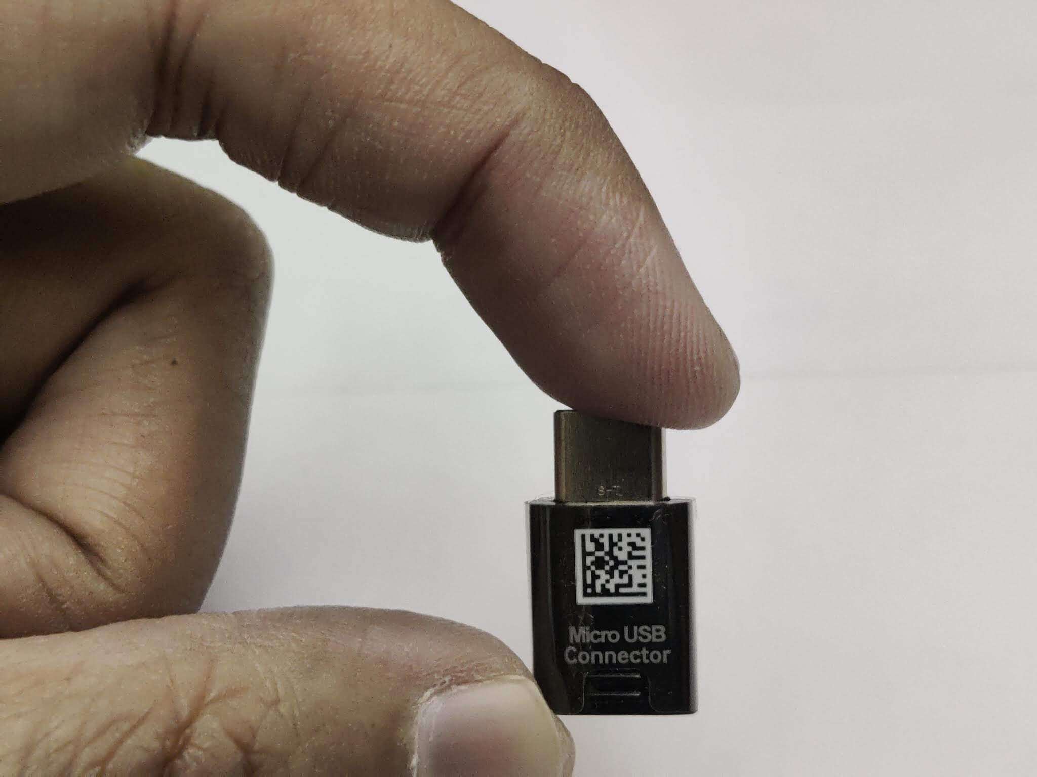 Original Samsung Micro USB to Type C Converter - Black