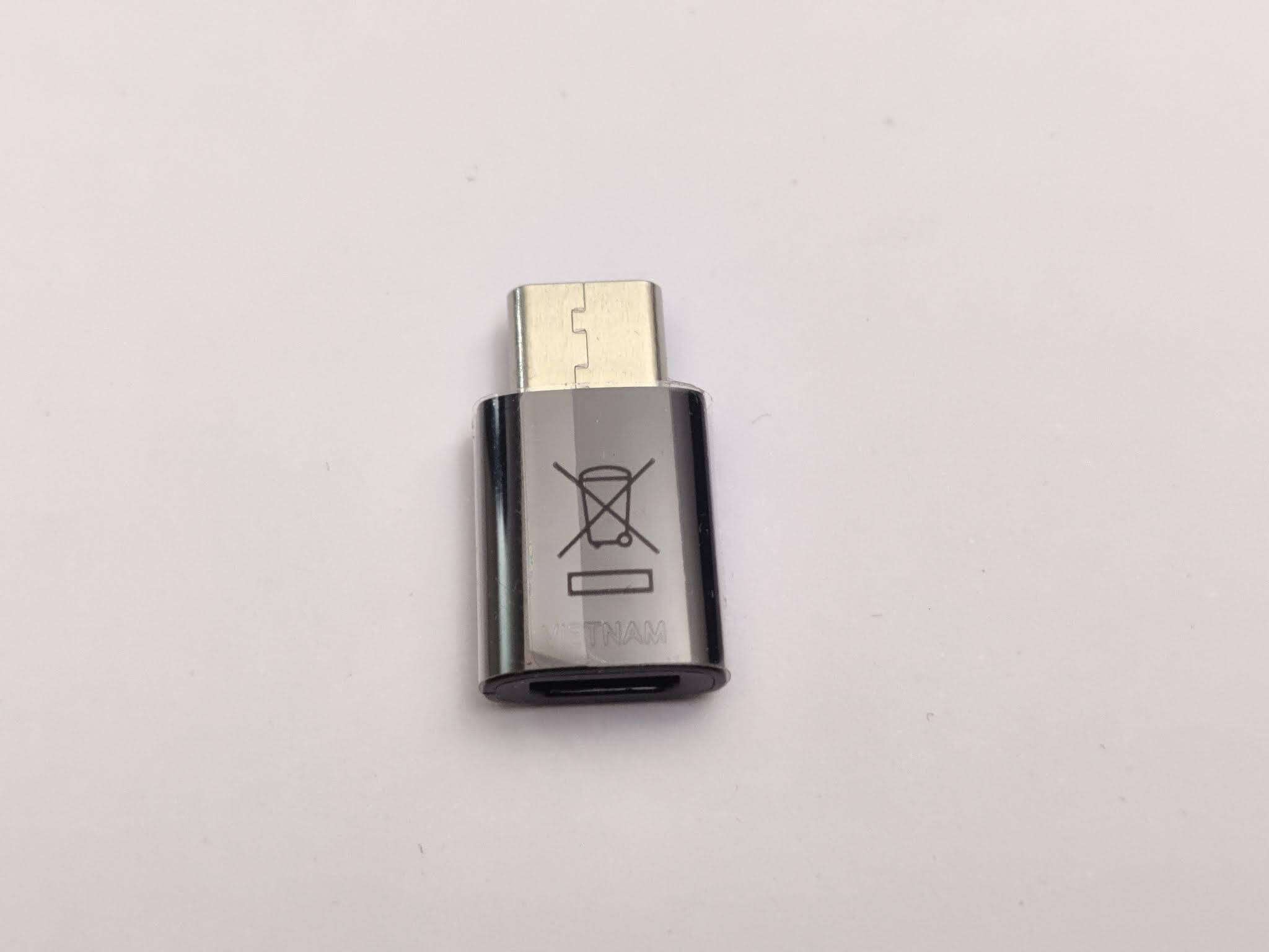 Original Samsung Micro USB to Type C Converter - Black
