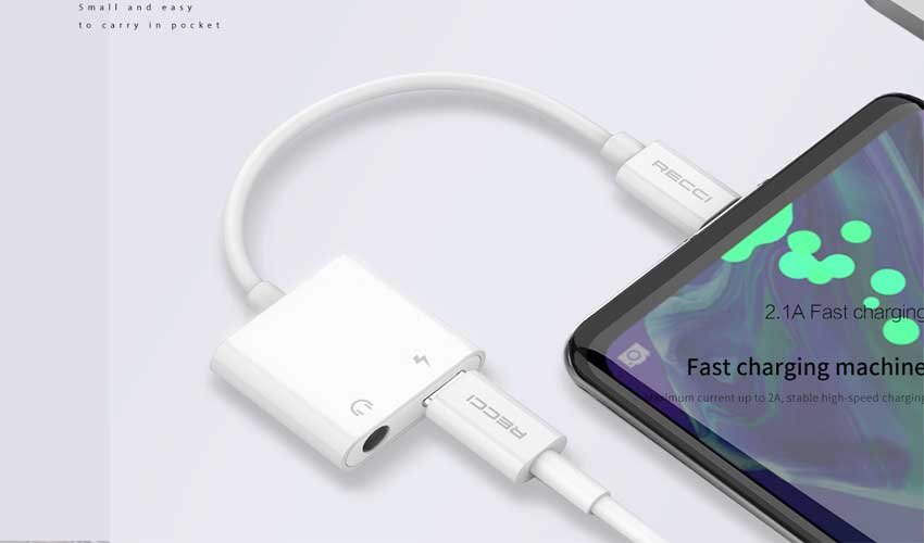 Original Recci RDS-A02 Converter Portable 2 IN 1 Type-C Function Design - White Recci-RDS-A02-Portable-2-in-1-Type-C-Function-Design-Converter_4.jpg?1682746128201