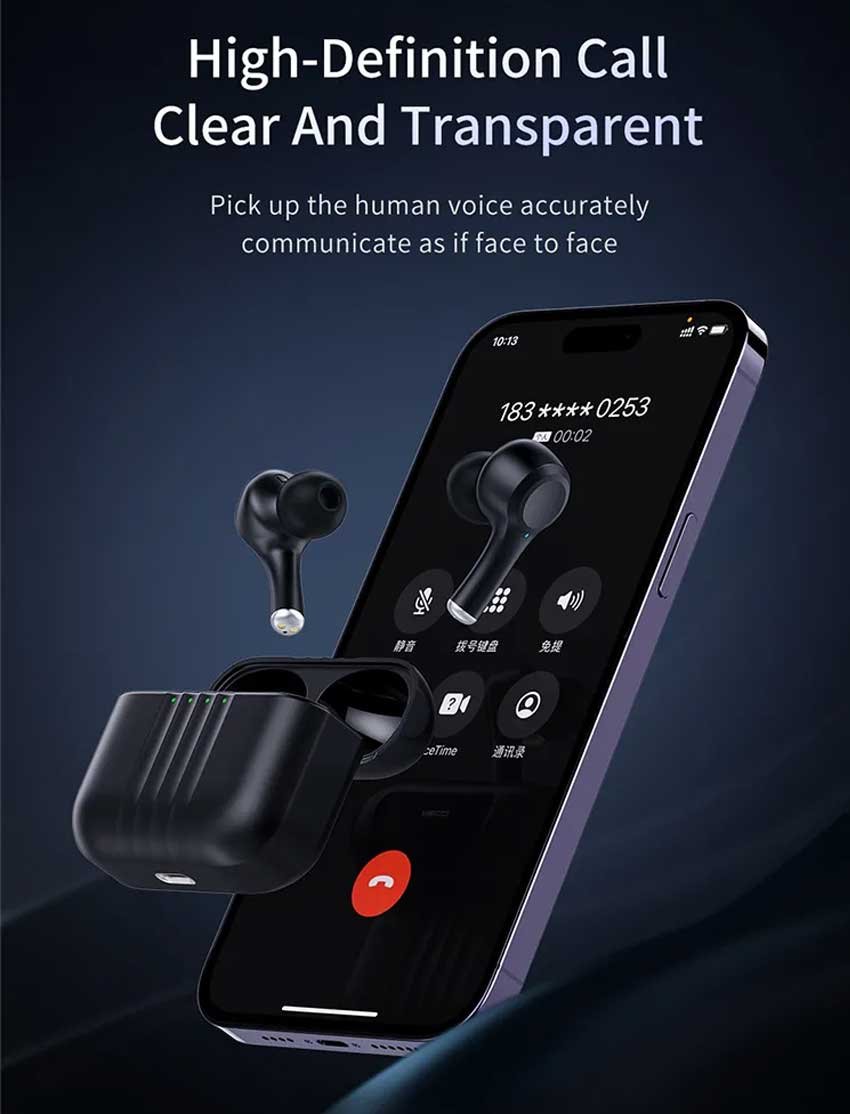 Original Recci REP-W55 Haydn TWS Wireless Earbuds ANC Active Noise Cancellation HD Calls ENC Call Noise Reduction Technology In Ear Recci-REP-W55-Haydn-TWS-Wireless-Earbuds.jpg?1682581888181