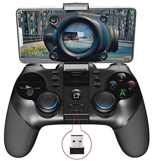 Original ipega-PG-9156 Wireless game Controller 4.0+2.4G Mobile phone Gamepad for Samsung Galaxy S22/21 /S20 /S10 NOTE21/20/10 VIVO Oppo Android Mobile Smartphone Tablet (Android 6.0+ Higher System)
