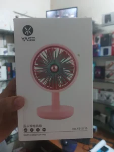 Original YASE YS-2115 Simple Desktop Fan Rechargeable 2000mAh AC/DC