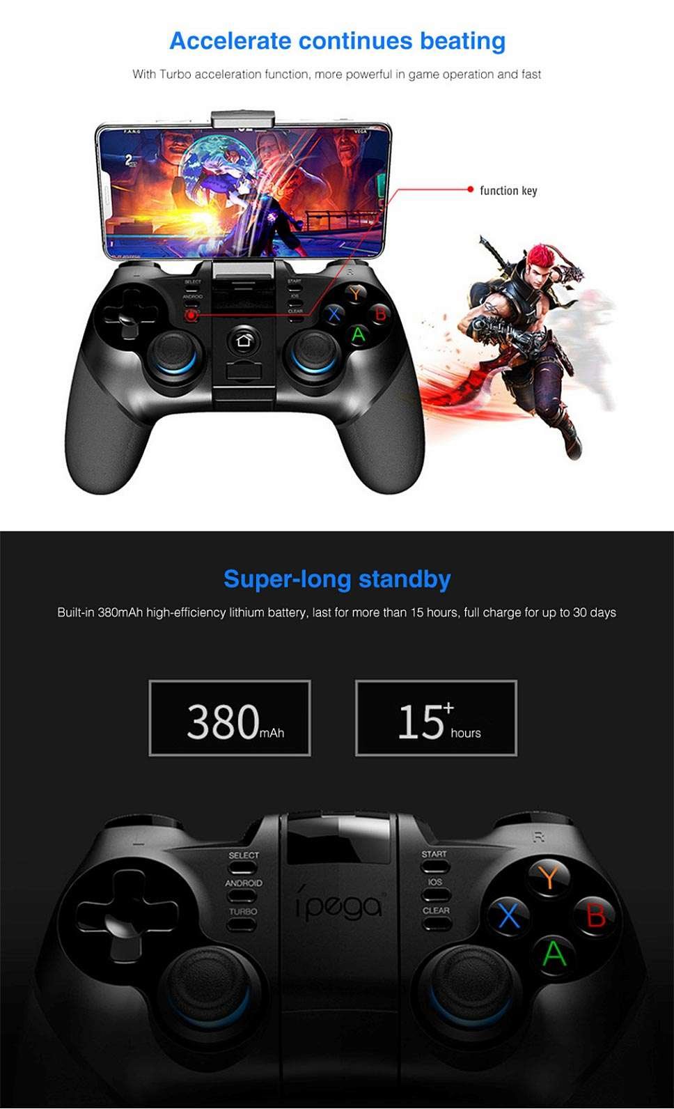 Original ipega-PG-9156 Wireless game Controller 4.0+2.4G Mobile phone Gamepad for Samsung Galaxy S22/21 /S20 /S10 NOTE21/20/10 VIVO Oppo Android Mobile Smartphone Tablet (Android 6.0+ Higher System) Original ipega-PG-9156 Wireless game Controller 4.0+2.4G Mobile phone Gamepad for Samsung Galaxy S22/21 /S20 /S10 NOTE21/20/10 VIVO Oppo Android Mobile Smartphone Tablet (Android 6.0+ Higher System)