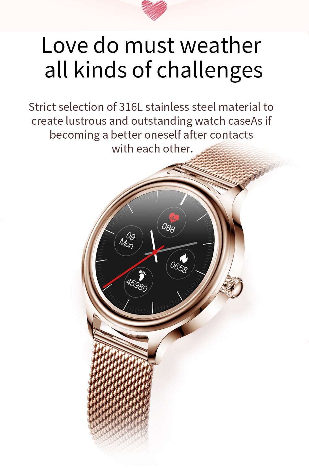 Original KUMI K3 Women's Watches Steel Smart Watch SMARTWATCH Fitness Heart Rate Sleep Monitor IP68 Waterproof for Android IOS Iphone Original KUMI K3 Women's Watches Steel Smart Watch SMARTWATCH Fitness Heart Rate Sleep Monitor IP68 Waterproof for Android IOS Iphone