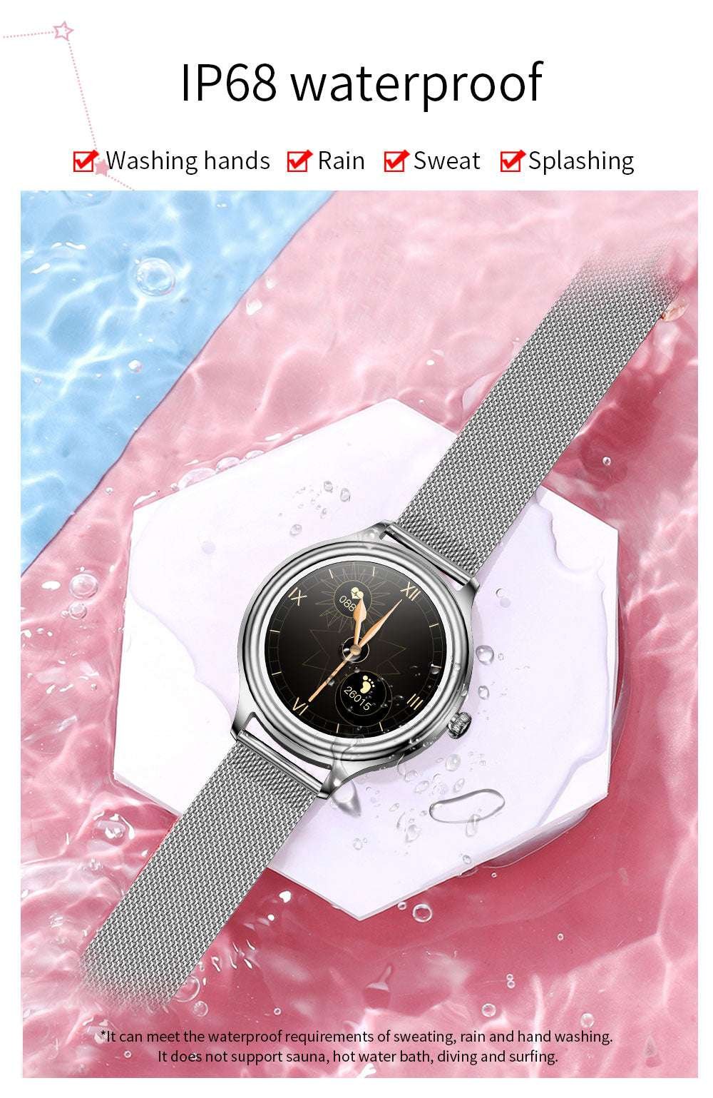Original KUMI K3 Women's Watches Steel Smart Watch SMARTWATCH Fitness Heart Rate Sleep Monitor IP68 Waterproof for Android IOS Iphone Original KUMI K3 Women's Watches Steel Smart Watch SMARTWATCH Fitness Heart Rate Sleep Monitor IP68 Waterproof for Android IOS Iphone
