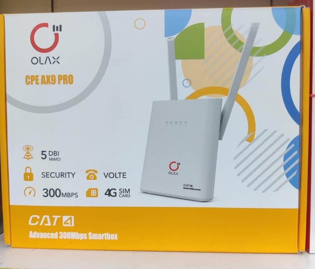 OLAX AX9 Pro 4G Router Modem WiFi With Sim Card Slot (4000mah)